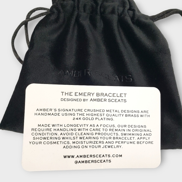 Amber Sceats Emery Cuff 24k Gold Plated - Picture 7 of 7